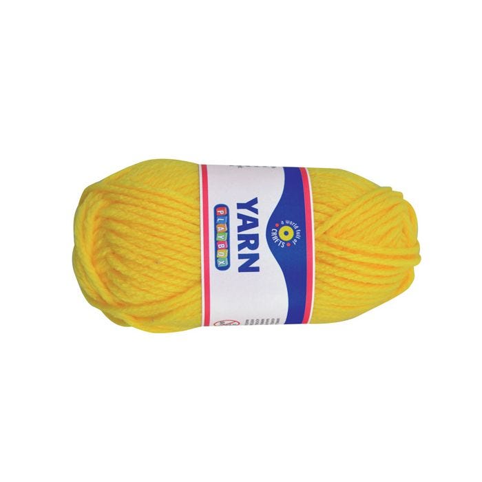 Akrylgarn Gul 50g