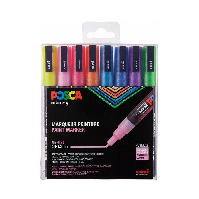 POSCA marker 3M 8-set Glitter
