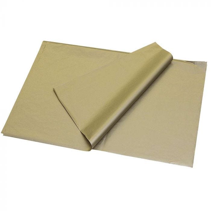 Silkespapper 25ark Guld 17g 50x70cm