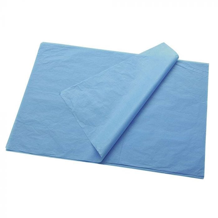 Silkespapper 25ark Ljusblå 17g 50x75cm
