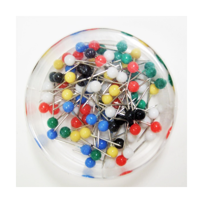 Kartnålar 19 mm runda huvuden 100st