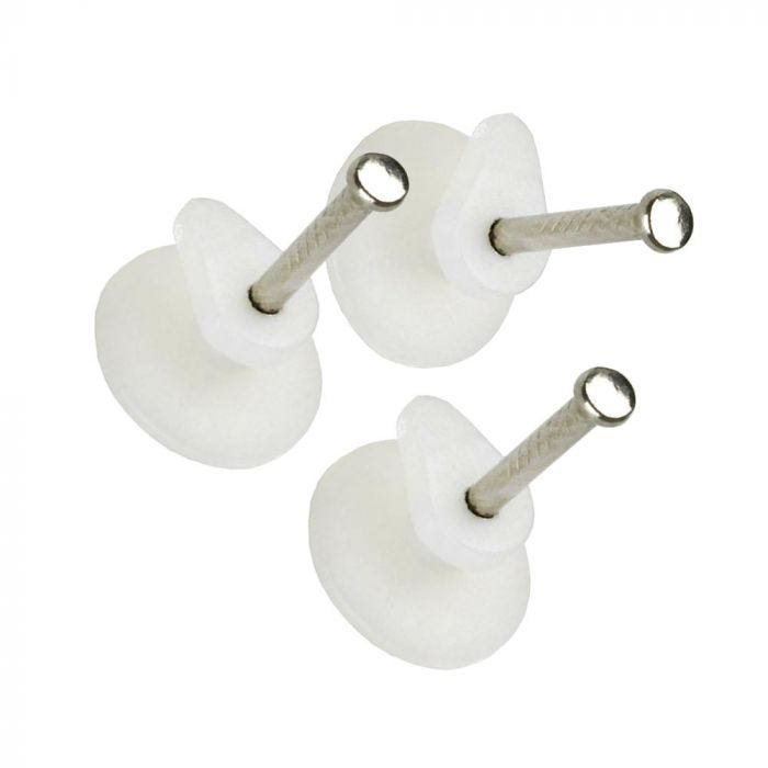 Plastkrok + hållare 10st