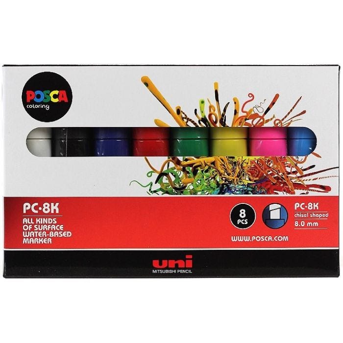 POSCA marker 8K 8mm PC 8-set