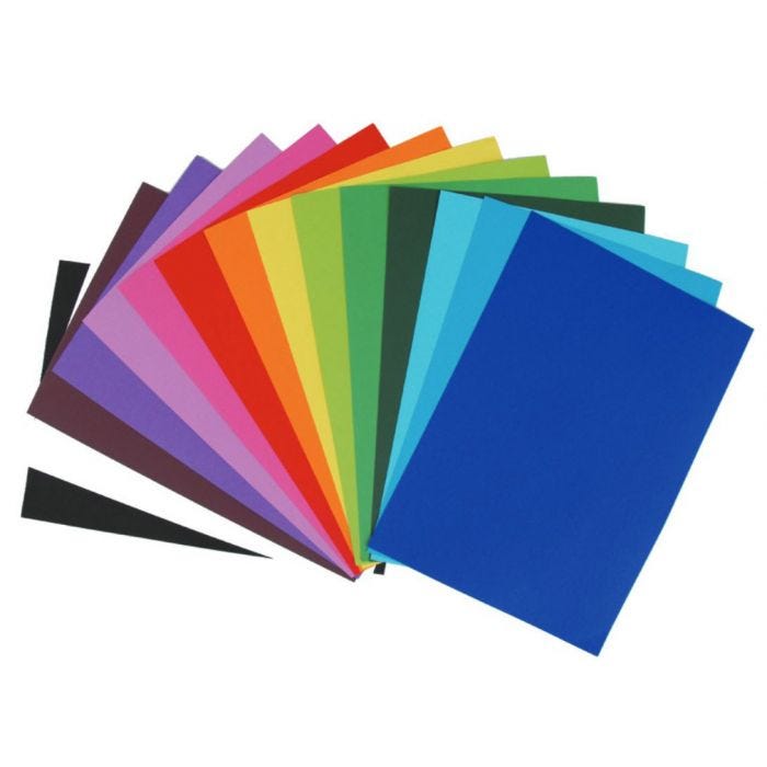 Reklamkartong 270g 35x50cm 3 arkx25 kulörer=75 ark