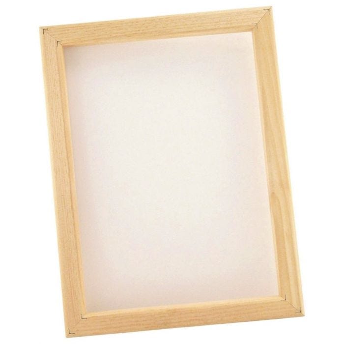 Screenram 40x50cm textil och papper -43 duk