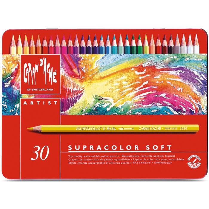 Caran d'Ache akvarell supracolor soft 30-set