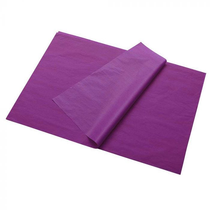 Silkespapper 25ark Violett 17g 50x75cm