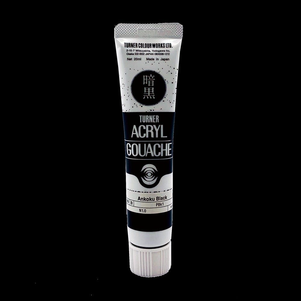 Turner Acryl Gouache Ankoku Black 20ml
