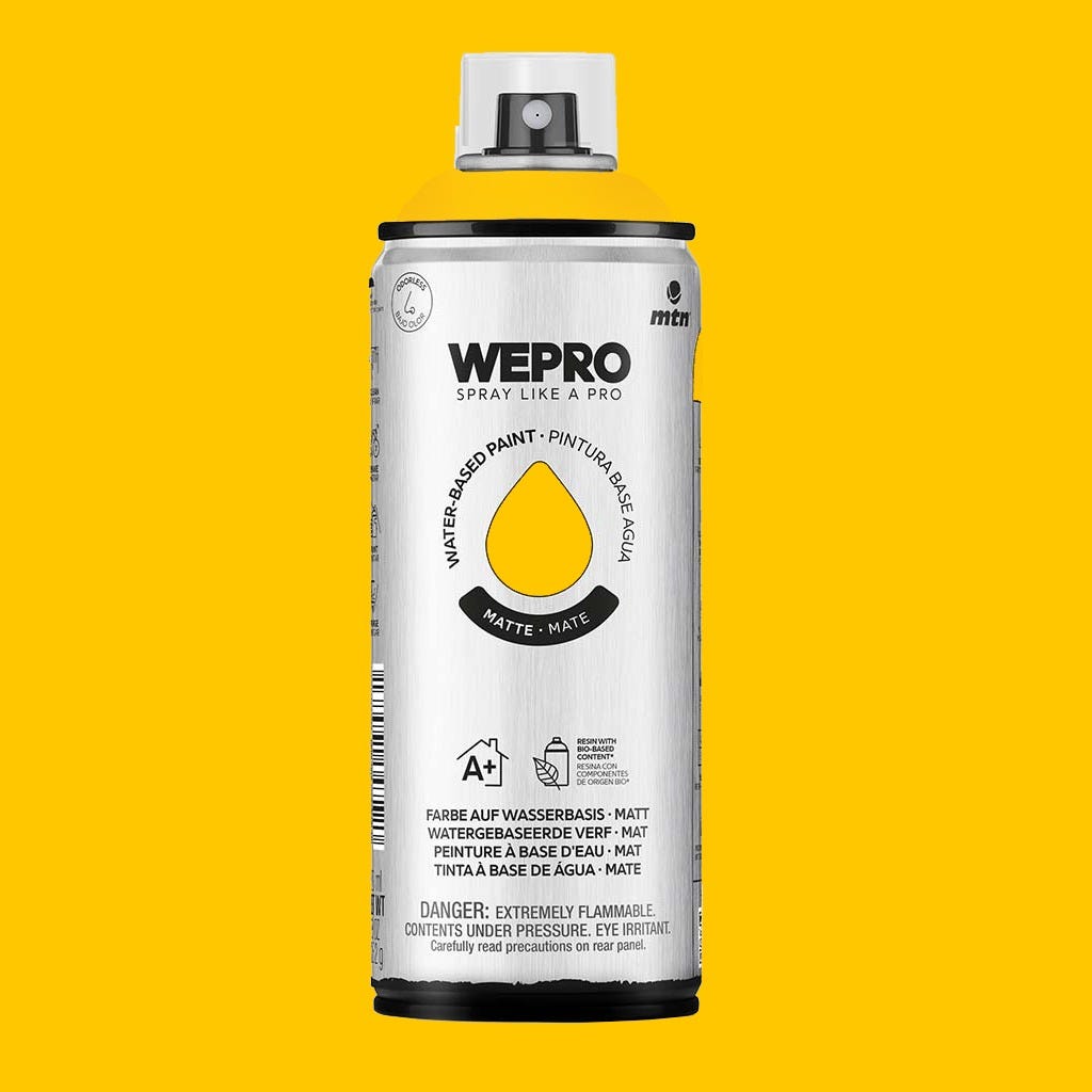 MTN waterbased sprayfärg Bart Yellow 400ml