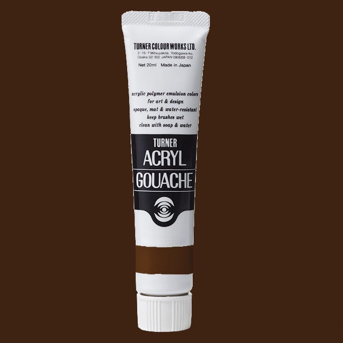 Turner Acryl Gouache Burnt Umber 20ml