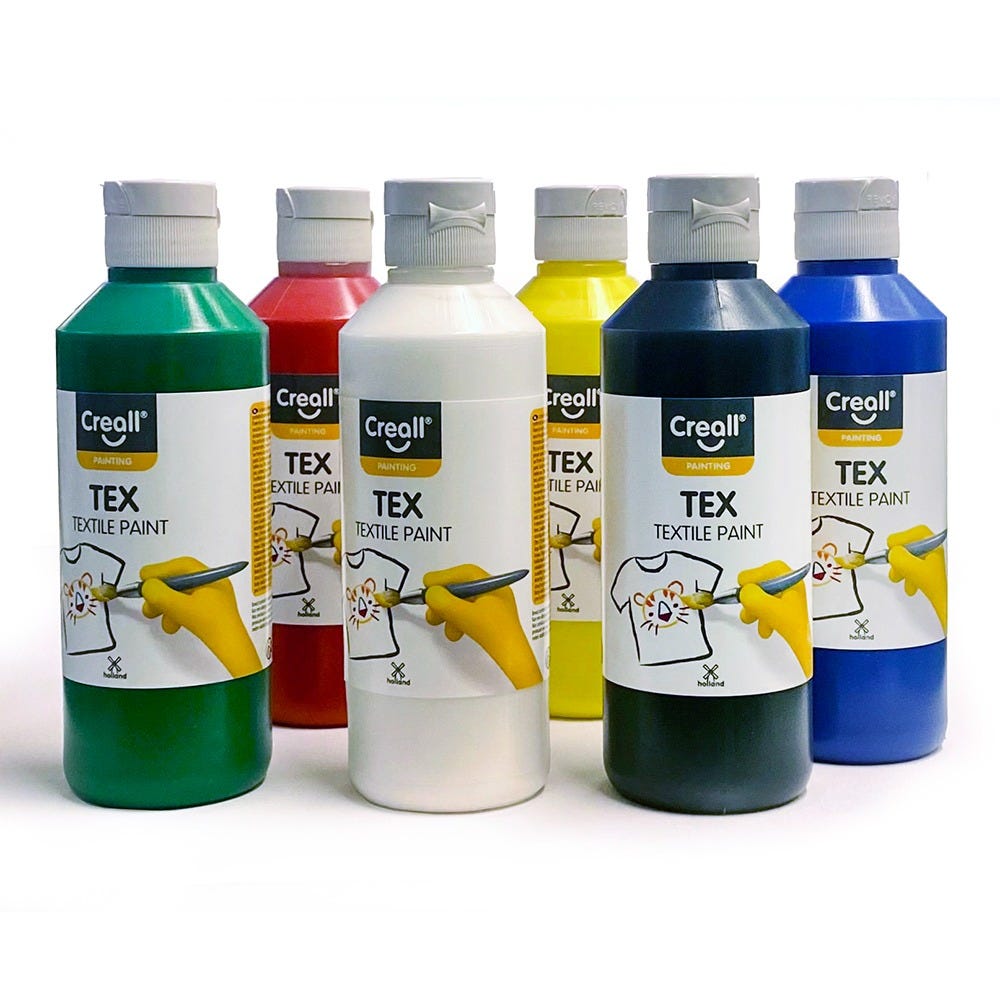 Textilfärg Creall set 6x250ml