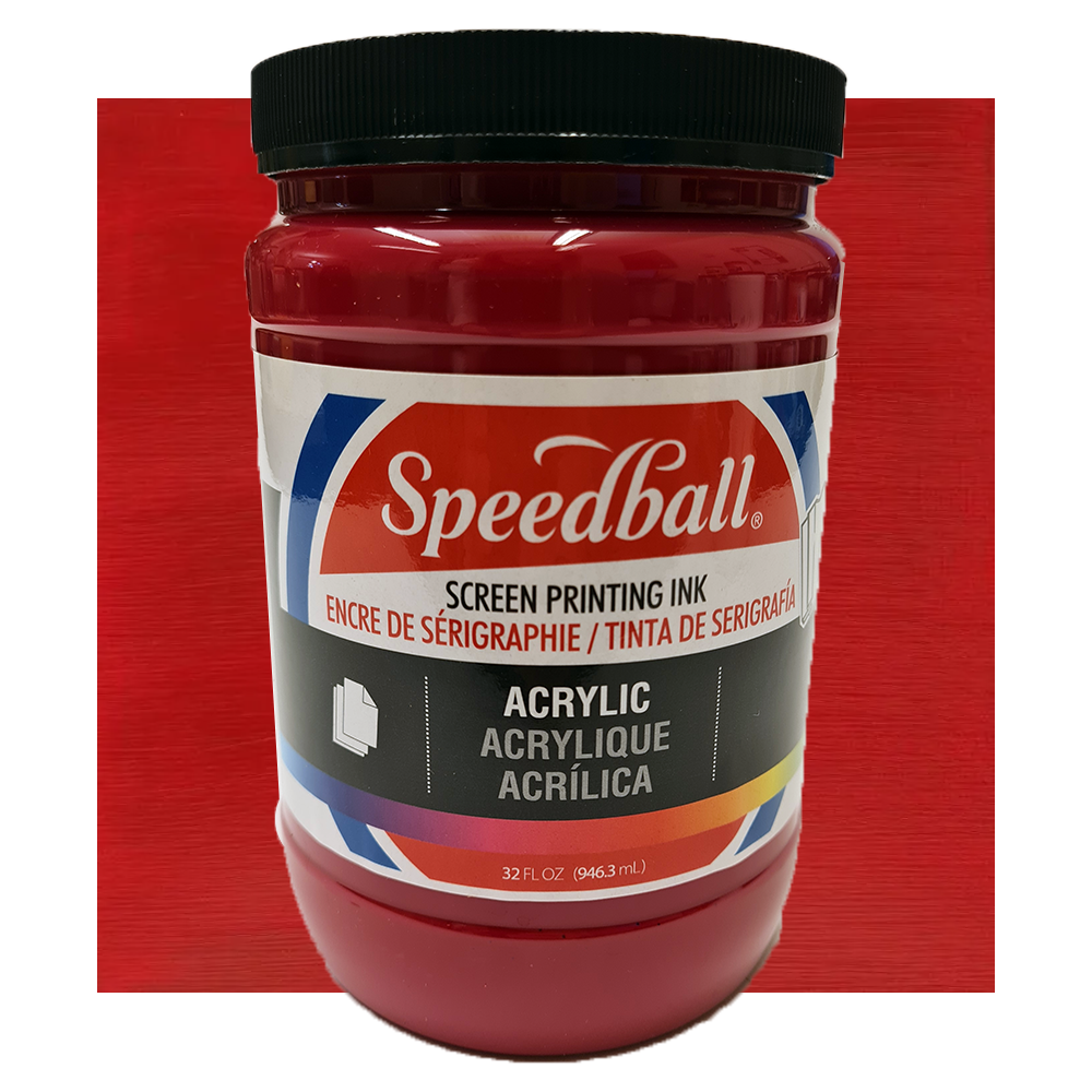 Acrylic Screentrycksfärg Speedball Dark Red 946ml