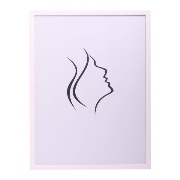 Bildram Galant Vit plexi 40x50cm