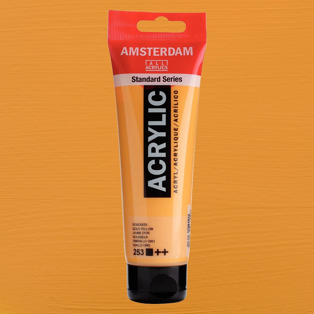 Amsterdam akryl Gold yellow 120ml