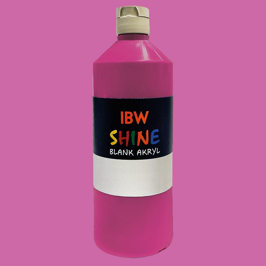 Shine Rosa 500ml blank akrylfärg