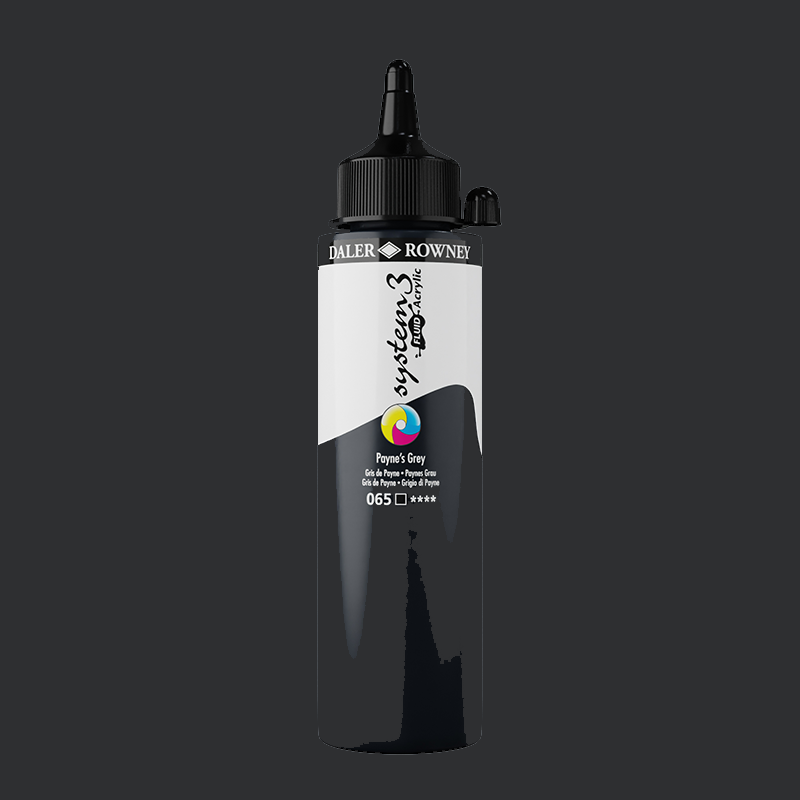 System3 Fluid Acrylic 250ml Payne`s Grey