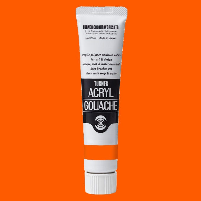 Turner Acryl Gouache Permanent Orange 20ml