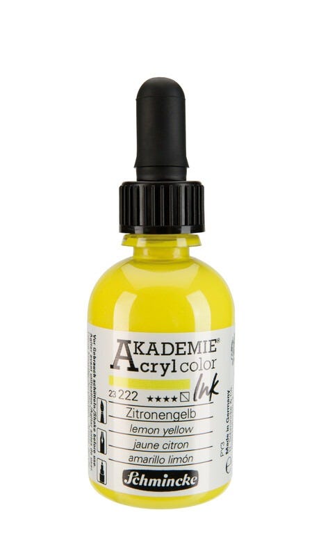 AKADEMIE®Acryl ink Lemon yellow 50ml