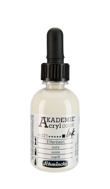 AKADEMIE®Acryl ink Ivory 50ml