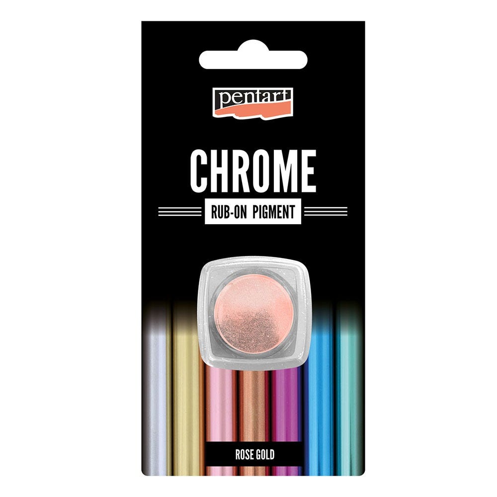 Pentart Rub-on Pigment Chrome Rose Gold 0,5g