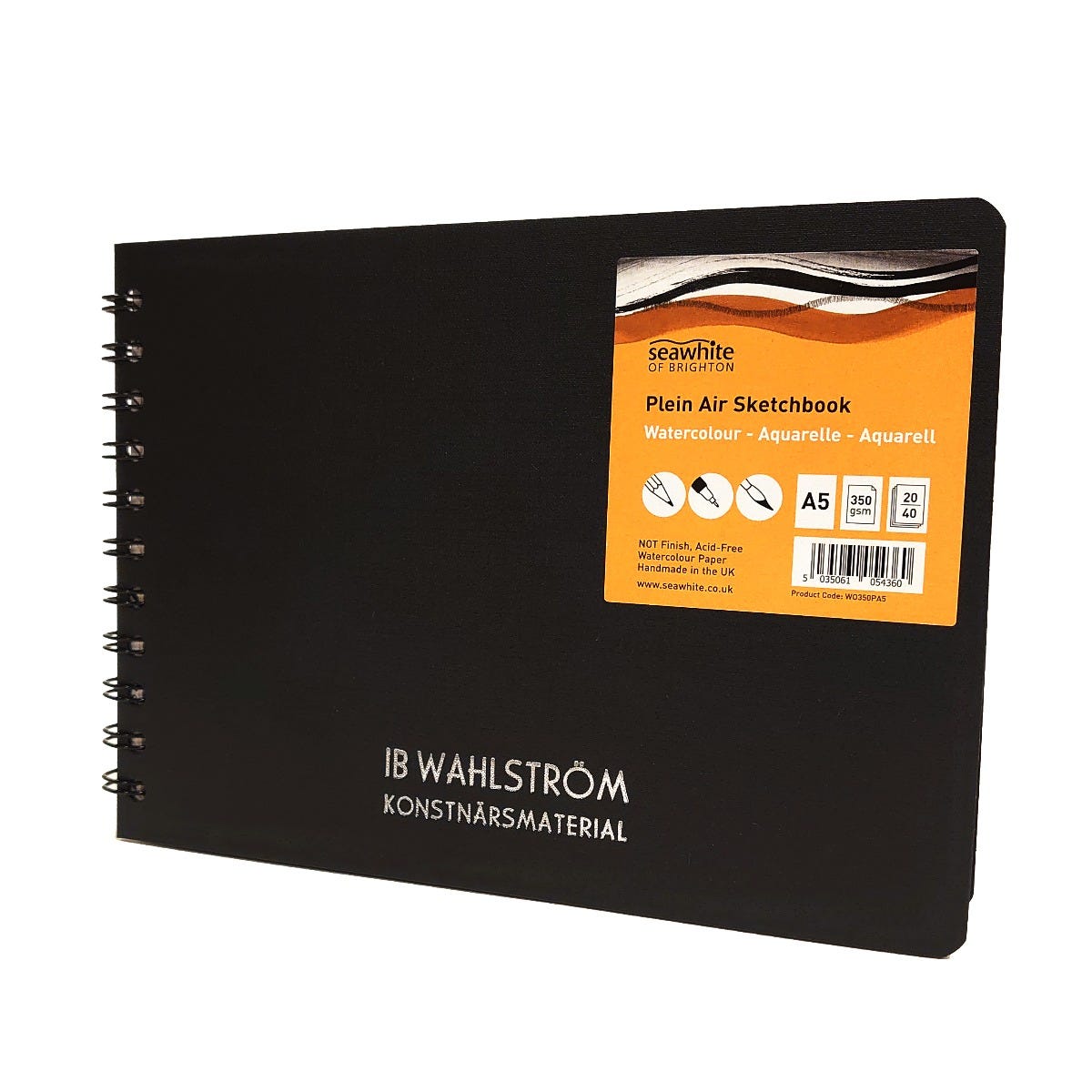 Watercolour Sketchbook IBW A5 20ark 350g