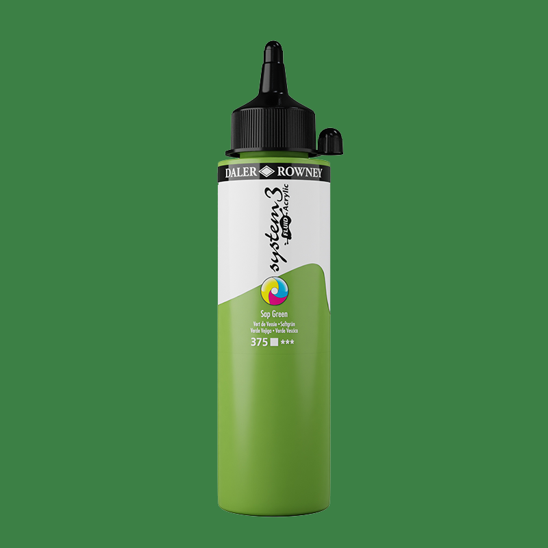 System3 Fluid Acrylic 250ml Sap Green