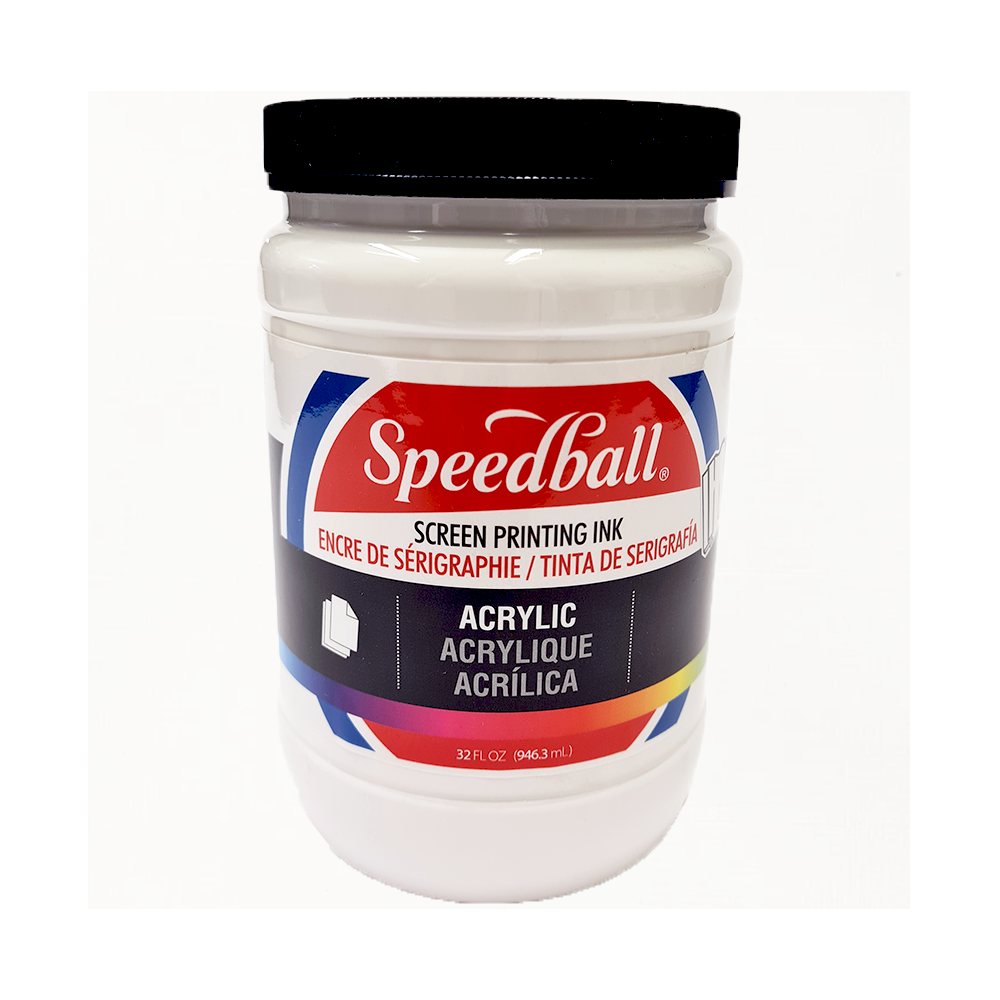Acrylic Screentrycksfärg Speedball White 946ml