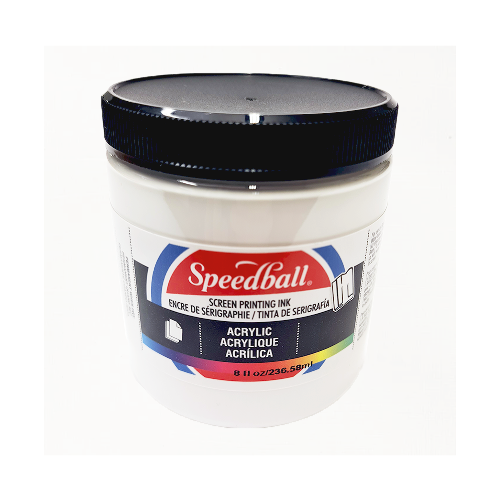 Acrylic Screentrycksfärg Speedball White 237ml