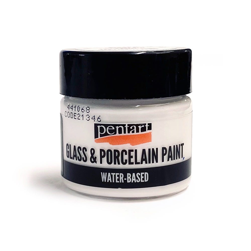 Glas och porslinsfärg Pentart 30ml White *