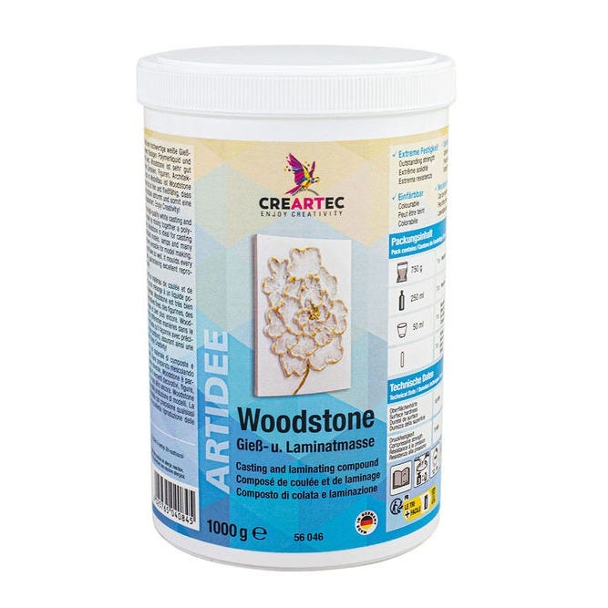 Woodstone gjutmassa vit 1kg