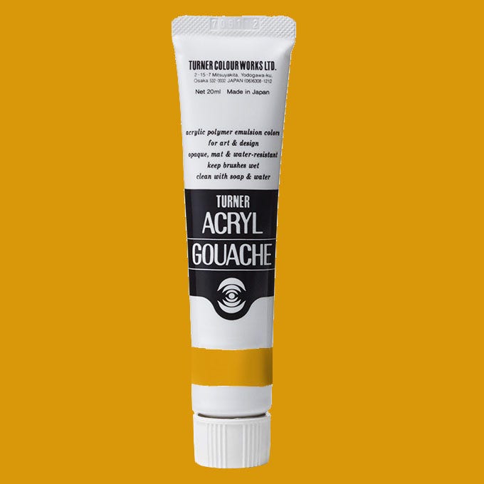 Turner Acryl Gouache Yellow Ochre 20ml